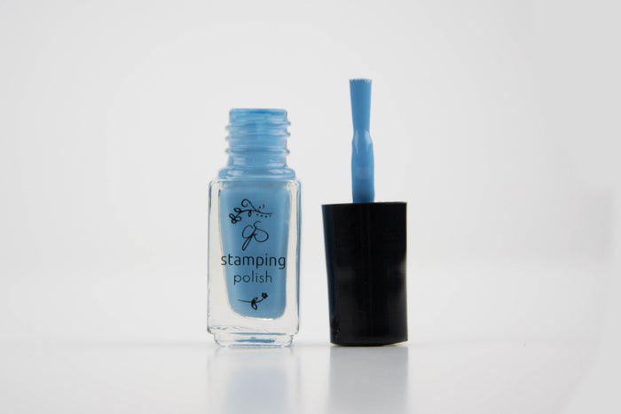 #073 Blue Bell | Clear Jelly Stamping Polish