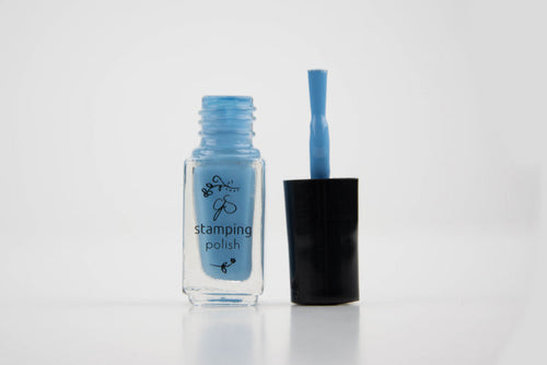 #073 Blue Bell | Clear Jelly Stamping Polish
