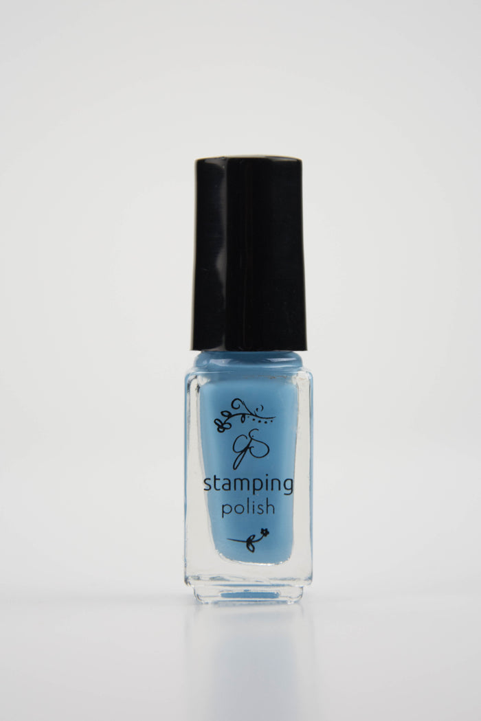 #073 Blue Bell | Clear Jelly Stamping Polish