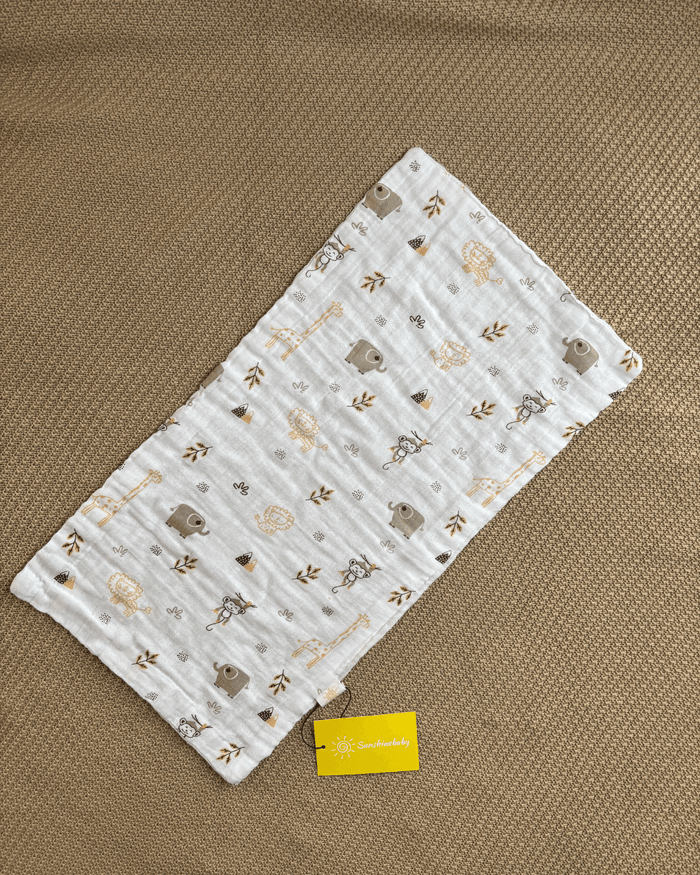100% Muslin Cotton Hand Towels (25*50cms)Pack of 3