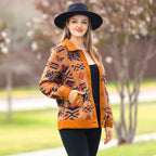 10962 - Fall Geometric Print Jacket