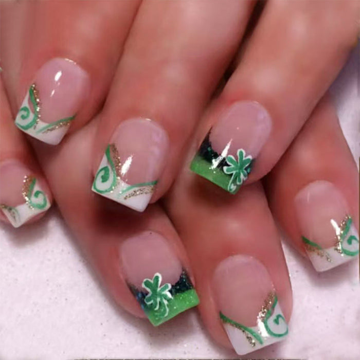 12 Sizes-24 Pcs Press On Nails C788