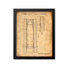155Mm M107 Explosive Shell Patent Print