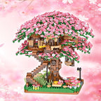 2138Pcs Cherry Blossom Sakura Tree Building Blocks Toy