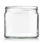 250ml Flint Glass Cream Jar Storage Container 83mm Screw Cap PACK OF 10
