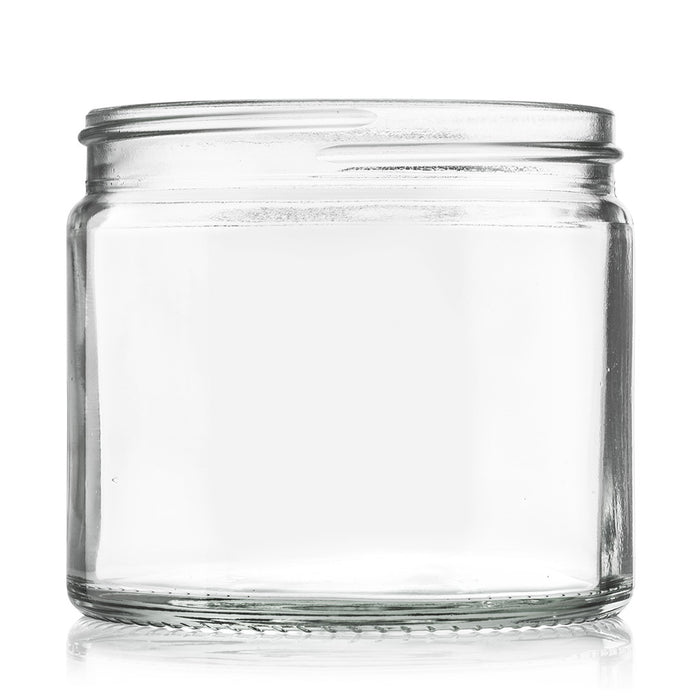 250ml Flint Glass Cream Jar Storage Container 83mm Screw Cap PACK OF 10