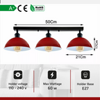 3 Way Over Ceiling Indoor Hanging Light Metal ~3589