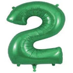 34" Large Foil Number Balloon (Green) - USA Party Store