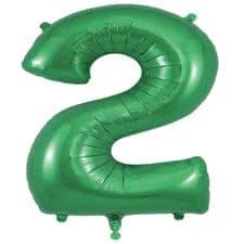 34" Large Foil Number Balloon (Green) - USA Party Store