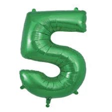 34" Large Foil Number Balloon (Green) - USA Party Store