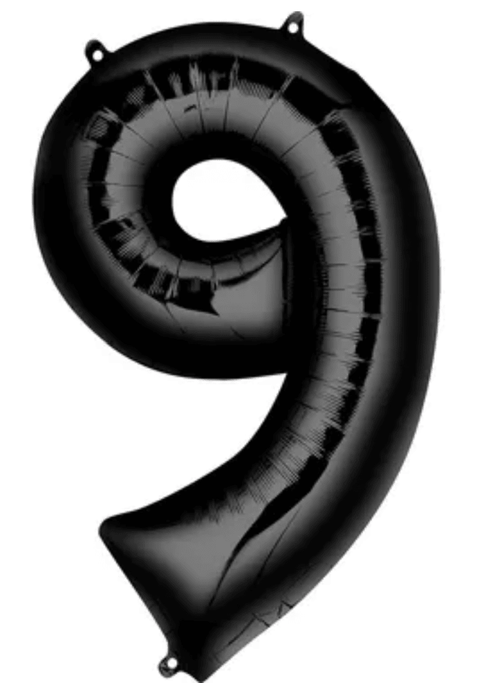 Black, / 34" / 9
