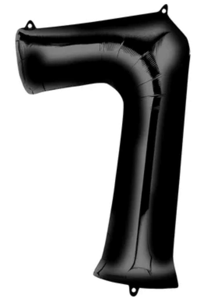Black, / 34" / 7
