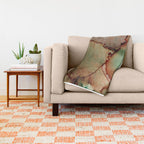 'Abstract Kiss' Fleece Blanket — detail view