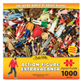 Experience the thrill of the Action Figure Extravaganza Puzzle, a top-notch 1000-piece set. Suitable for ages 10 and up, it showcases a vivid assortment of action figures in an engaging scene.