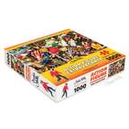 The Action Figure Extravaganza Puzzle is a premium 1000-piece jigsaw featuring an impressive collage of detailed action figures. It guarantees hours of enjoyable and fulfilling assembly, making it an ideal choice for collectors or puzzle lovers who value intricate designs and a rewarding challenge.