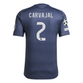 adidas Daniel Carvajal Ramos Real Madrid Authentic Away Jersey 25/26 w/ Champions League Patches (Legend Ink) | SoccerWearhouse