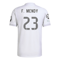 adidas Ferland Mendy Real Madrid 25/26 Home Jersey w/ Champions League Patches (White) | SoccerWearhouse