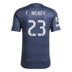 adidas Ferland Mendy Real Madrid Authentic Away Jersey 25/26 w/ Champions League Patches (Legend Ink | SoccerWearhouse