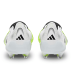 adidas Predator Elite Firm Ground Soccer Cleats (White/Black/Lucid Lemon) | SoccerWearhouse