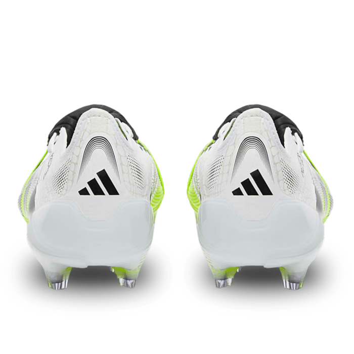 adidas Predator Elite Firm Ground Soccer Cleats (White/Black/Lucid Lemon) | SoccerWearhouse