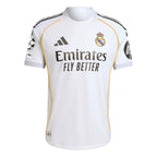 adidas Real Madrid Authentic Home Jersey 25/26 w/ Champions League Patches (White) | SoccerWearhouse