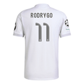 adidas Rodrygo Real Madrid 25/26 Home Jersey w/ Champions League Patches (White) | SoccerWearhouse