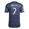 adidas Vini Jr. Real Madrid Authentic Away Jersey 25/26 w/ Champions League Patches (Legend Ink | SoccerWearhouse