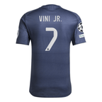adidas Vini Jr. Real Madrid Authentic Away Jersey 25/26 w/ Champions League Patches (Legend Ink | SoccerWearhouse