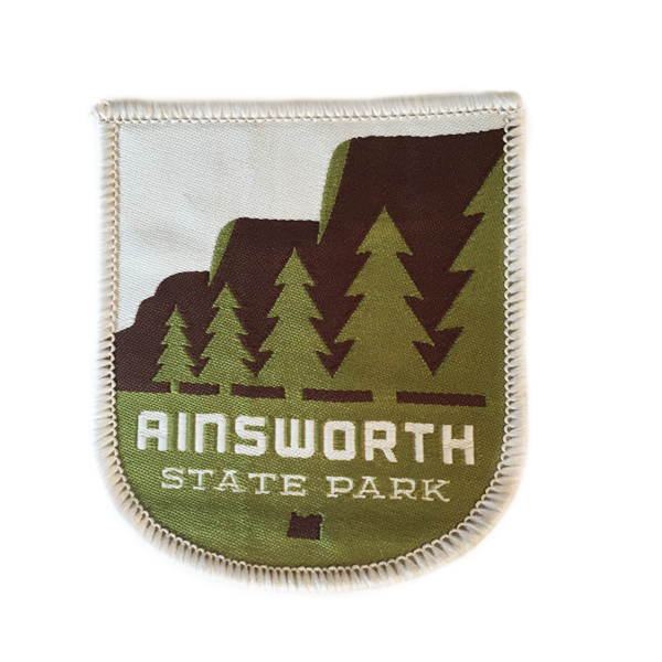 Ainsworth State Park Iron-on Patch | Patchmarks Oregon State Parks