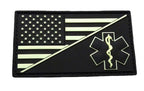 American Flag Medic Patch PVC Glow in the Dark