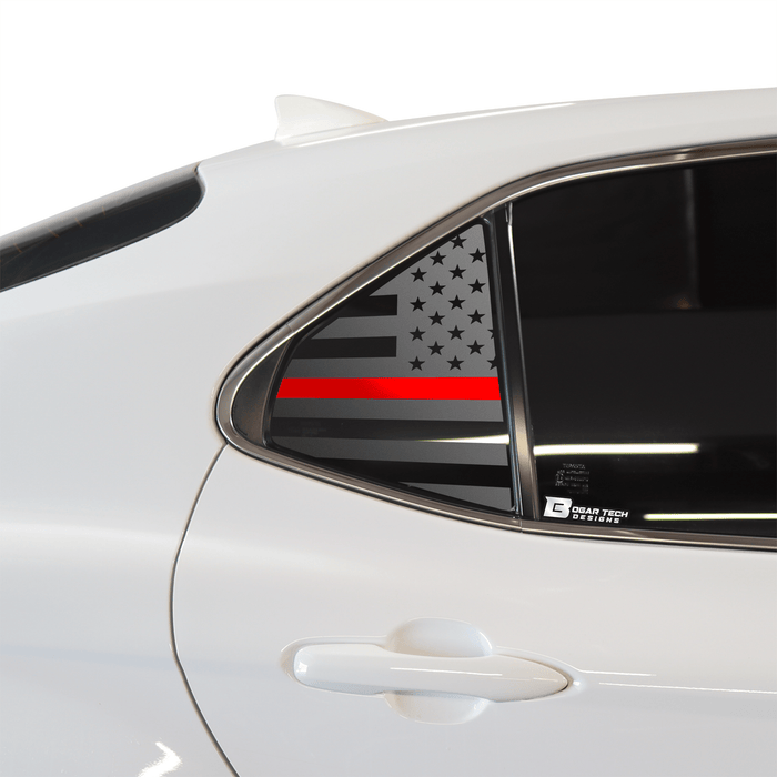 American Flag Rear Side Quarter Window Precut Decal Stickers Fits Toyota Camry 2018 - 2024 - Bogar Tech Designs