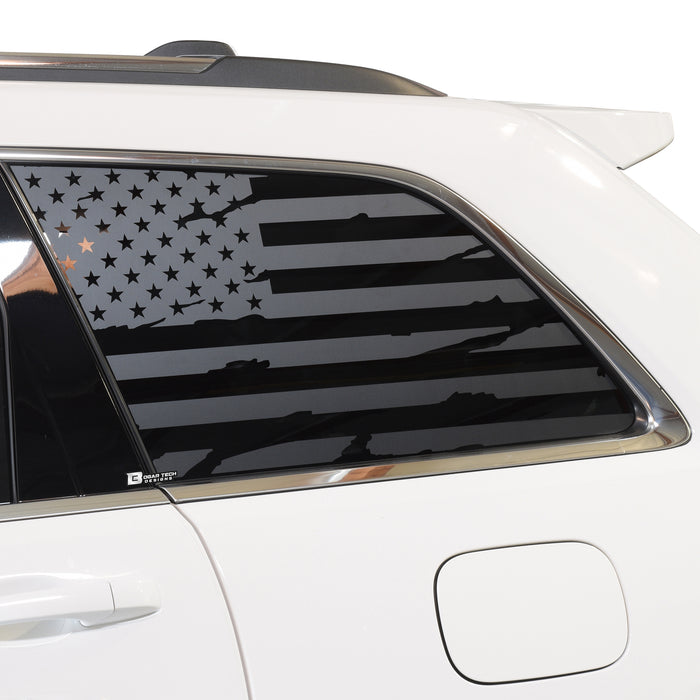 American Flag Window Vinyl Decal Stickers Fits Jeep Grand Cherokee 2011 - 2021 - Bogar Tech Designs