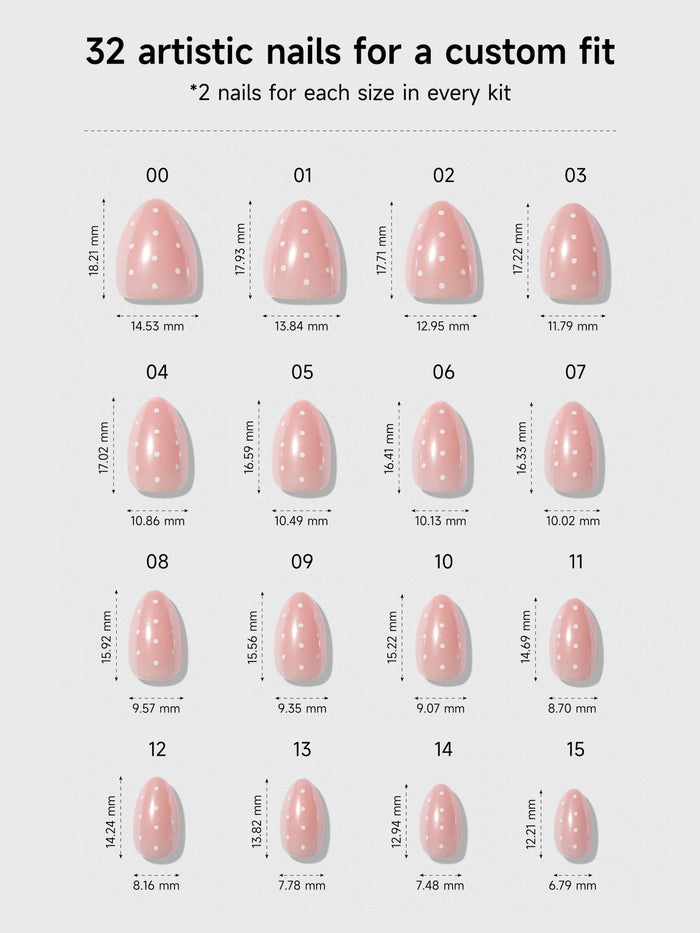 Angel Glaze Dot (Extra Short Almond)