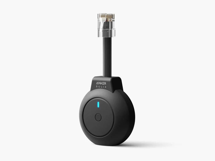 Anker SOLIX P1 Meter met RJ12 P1-aansluiting voor realtime monitoring van stroomverbruik en teruglevering.