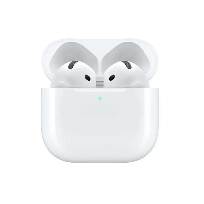 Apple AirPods 4 Wireless Earbuds, Bluetooth Headphones, Personalised Spatial Audio, Sweat and Water Resistant, USB-C Charging Case, H2 Chip, Up to 30 Hours of Battery Life, Effortless Setup for iPhone