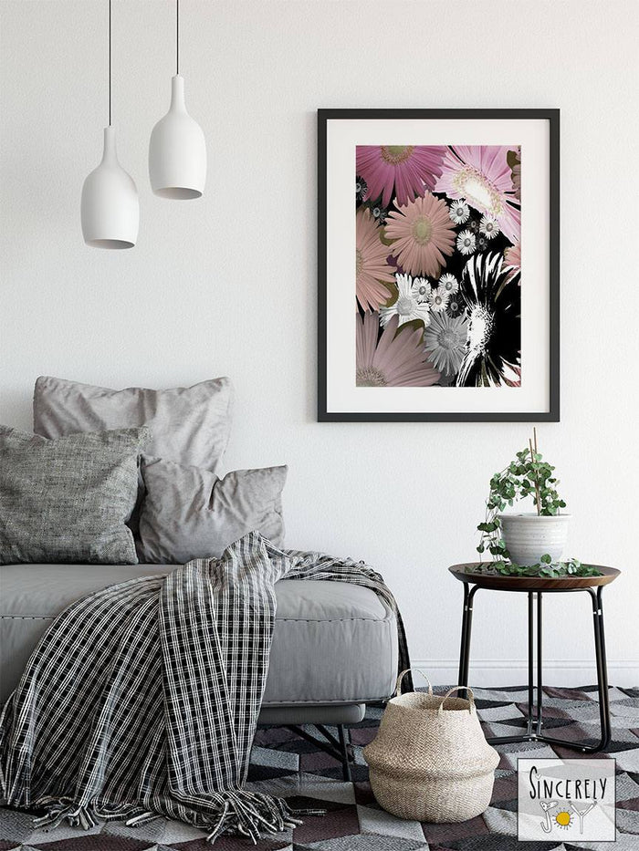 Art print on paper 'C Floral 06' by C.Cambrea — floral abstract wall art