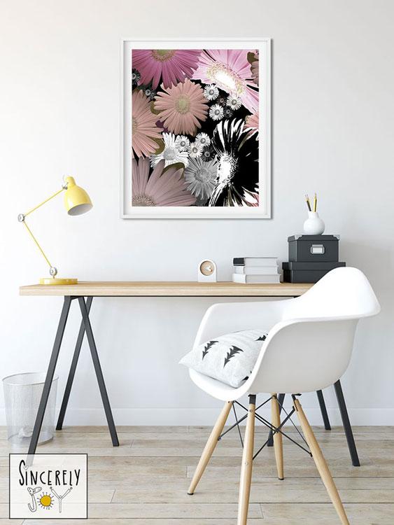 Art print on paper 'C Floral 06' by C.Cambrea — alternate angle