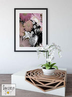 Art print on paper 'C Floral 06' by C.Cambrea — close-up