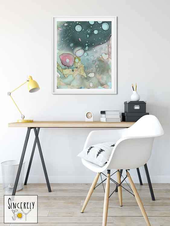 Art Print Download 'Organic in Blue 02'