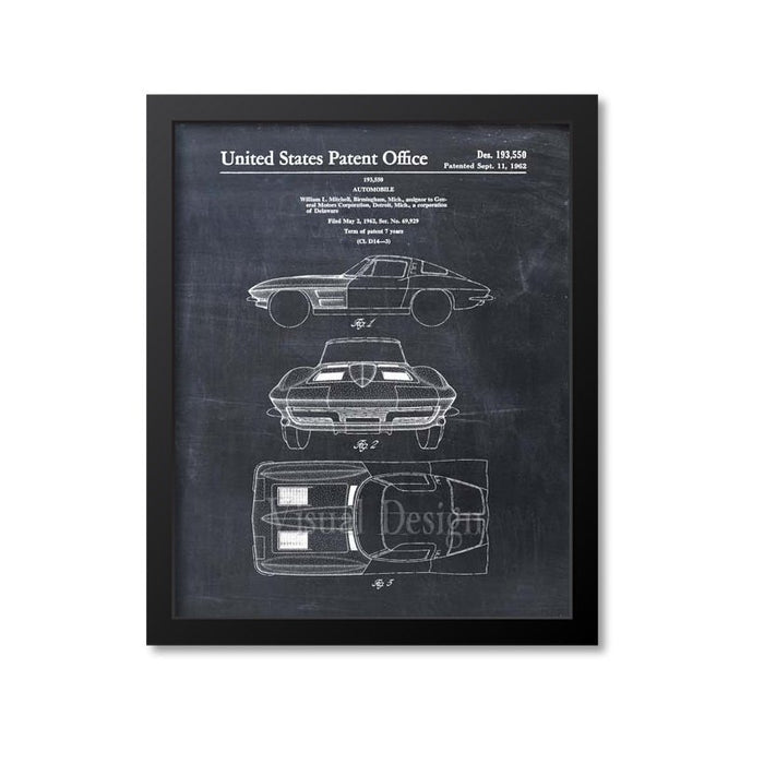 Corvette Stingray Patent Print