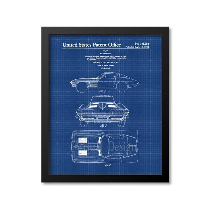 Corvette Stingray Patent Print