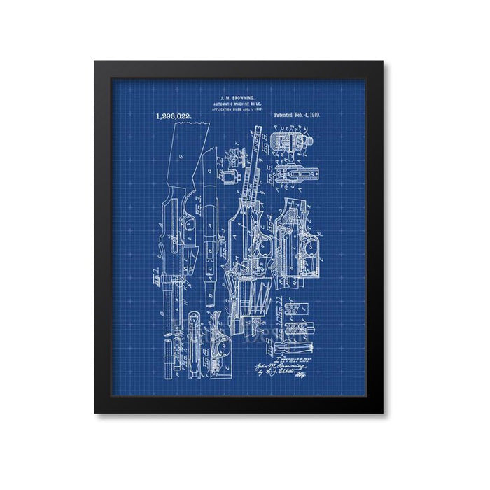 Browning Automatic Rifle Patent Print