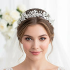 Wedding Hair Accessories - Pearl and Crystal Bridal Headband - Available in Silver and Gold