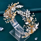Wedding Hair Accessories - Pearl and Crystal Bridal Headband - Available in Silver and Gold