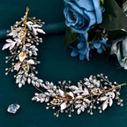 Wedding Hair Accessories - Pearl and Crystal Bridal Headband - Available in Silver and Gold
