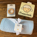 What a perfect gift for a new baby! It's designed with soft fabrics and made to get softer with each use. It's sure to keep your baby warm and you'll be thrilled when it's their favorite blanket!  Details:  97% Polyester / 3% Spandex 30” x 40” Tested and approved for infants. Book and teether sold separately.