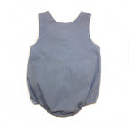 Banbury Button Shoulder Bubble Med Blue Check