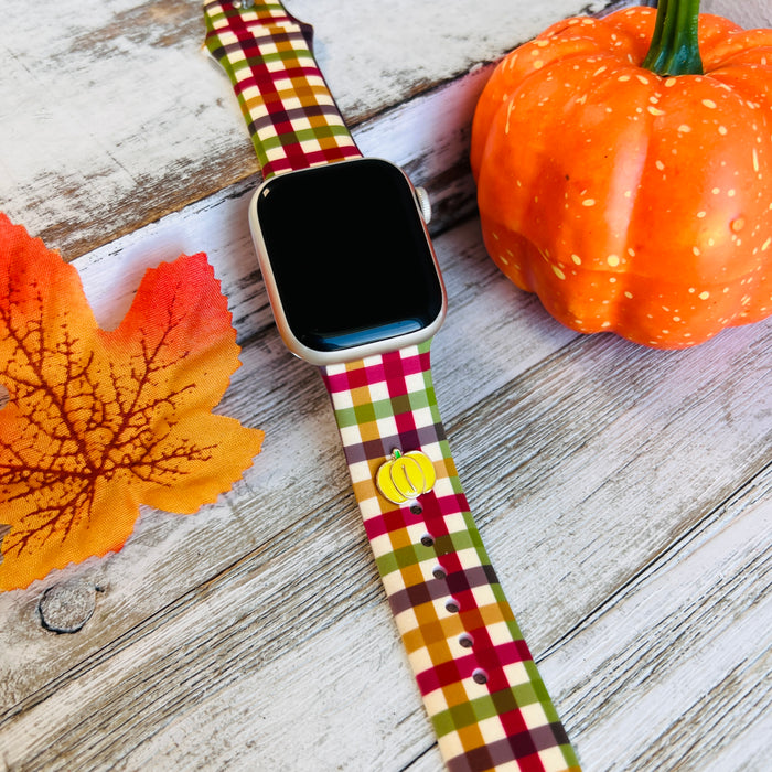 Band Charms 1pc.  Sunshine Harvest Pumpkin