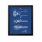 Barber Hair Clipper Patent Print