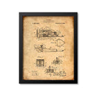 Barber Motor Driven Hair Clipper Patent Print